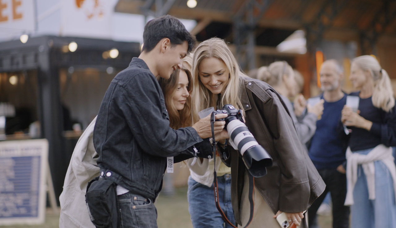 Fotograf ved festival